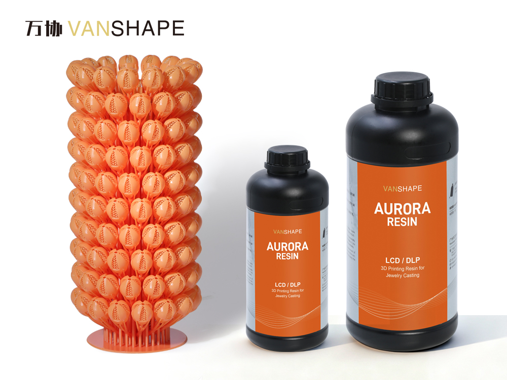 High saturation fluorescent orange 3D printing resin -405nm fast curing